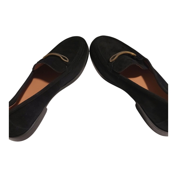 Joie Linita Black and Gold Slip-On Loafers with Textured Fabric Size 9.5 - Picture 6 of 9